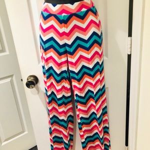 TOMMY HILFIGER MULTI-COLOR WIDE LEG PANTS
